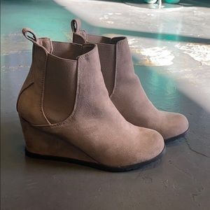 Wedge booties